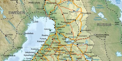 Фінляндія на карті світу