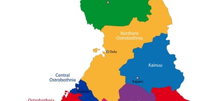 Фінляндія провінціях карті