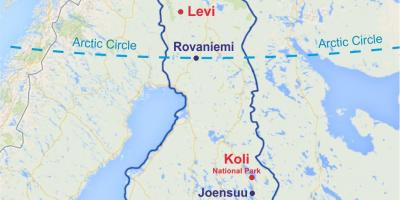 Фінляндія Леві карта