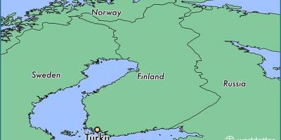 Карта Турку Фінляндія