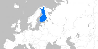 Фінляндія на карті Європи