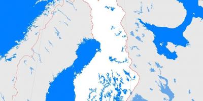 Карта Фінляндії контур
